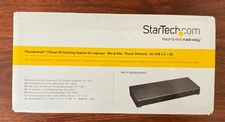 NEW StarTech Thunderbolt 3 Dock Dual Monitor 4K 60Hz TB3 Laptop Docking Station