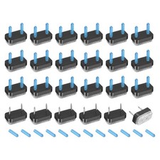 24Pcs Nail-on Felt Furniture Pads Rectangular Furniture Sliders 18mm Black
