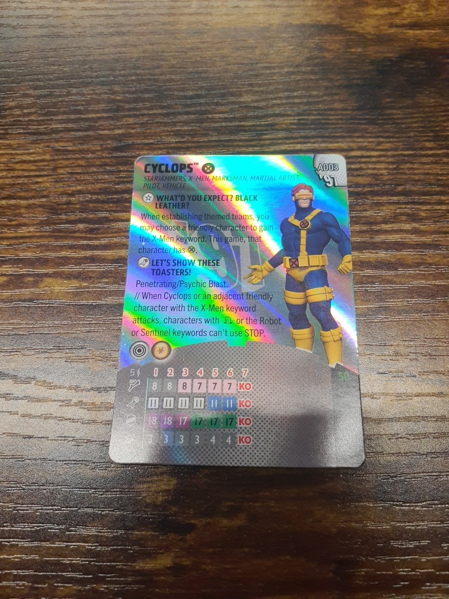 Heroclix Cyclops A003 X-Men '97 Alternate Card | eBay