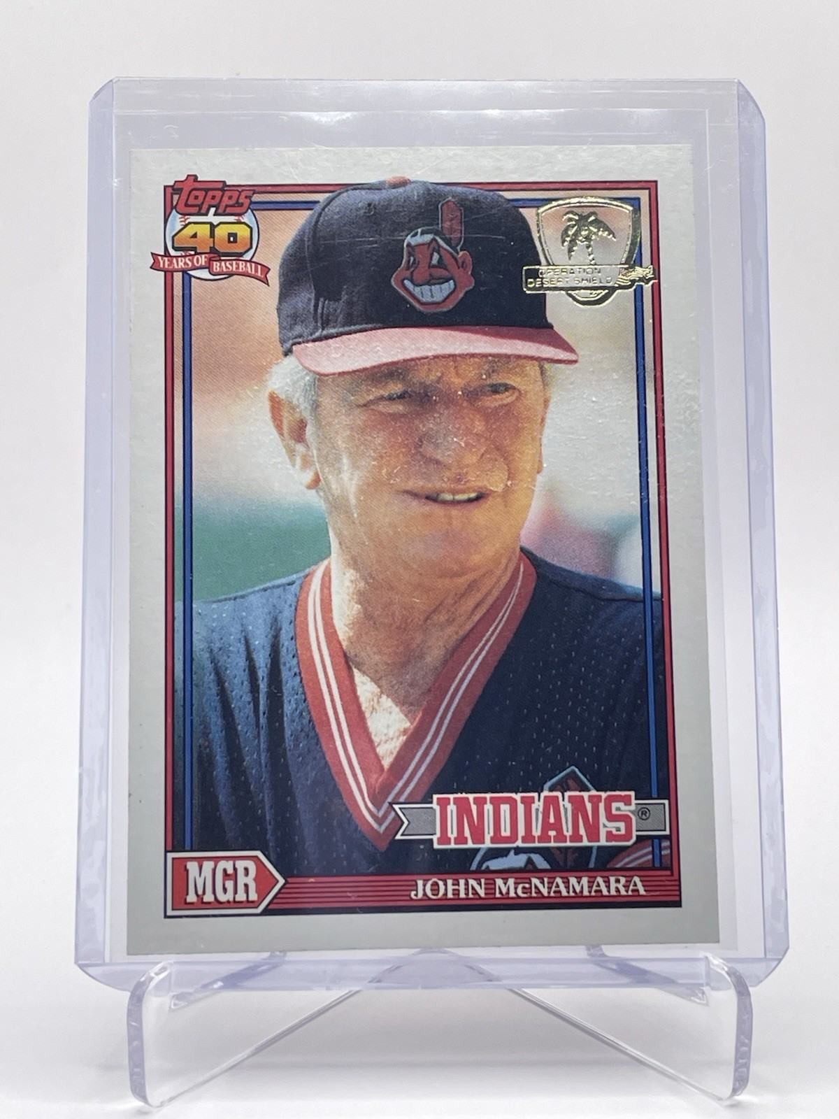 1991 Topps - Team Leaders John McNamara #549 Operation Desert Shield