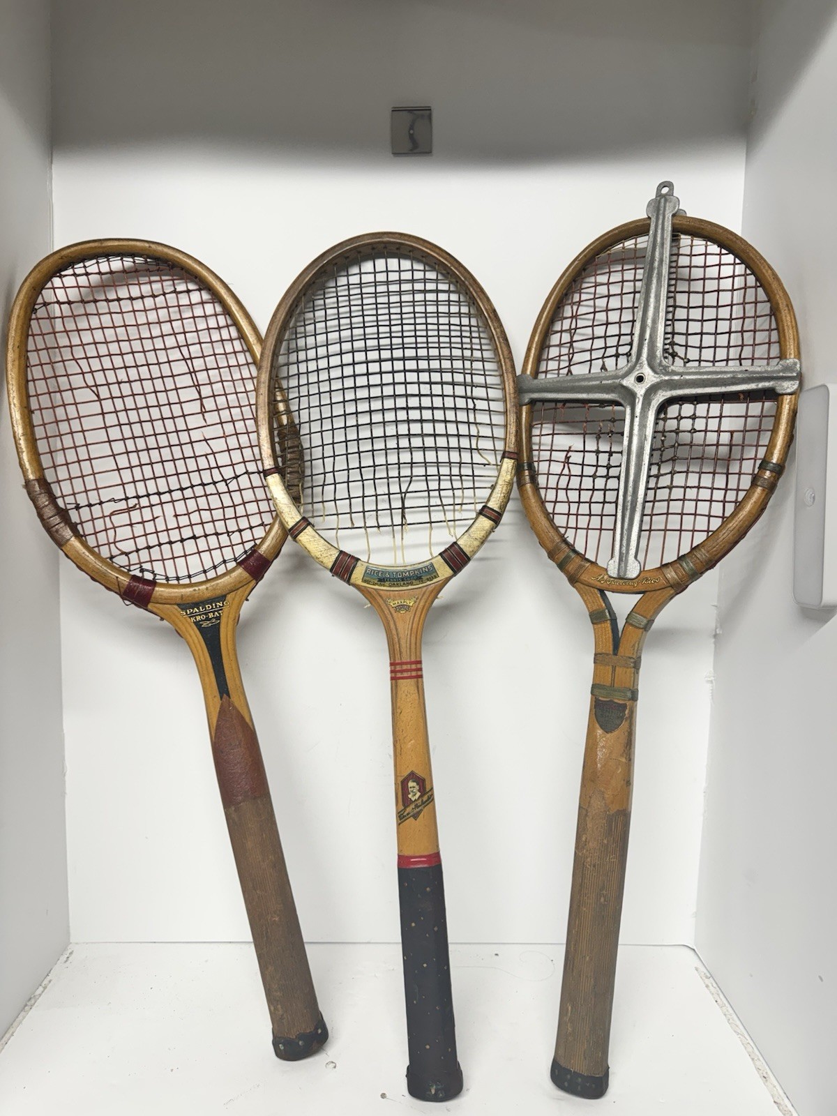 Lot Of Three Antique Tennis Racquets