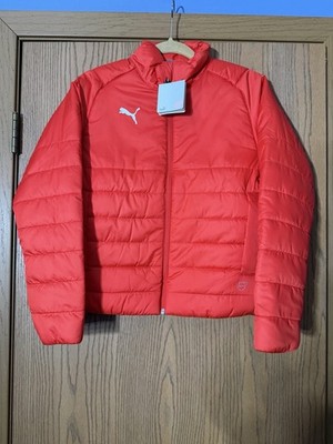 PUMA Kids Large Red Puffer Jacket Winter Coat New With Tags   (Warm-Cell)