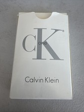 Calvin Klein CK Be One White Deck 52 Playing Cards Vtg 1994