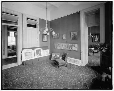 Photo:New York NY Park Avenue Hotel Art Exhibition 1900s Interior Room