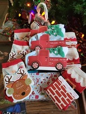 Lot of 9 prs. Kids sz 7-8.5 Christmas socks