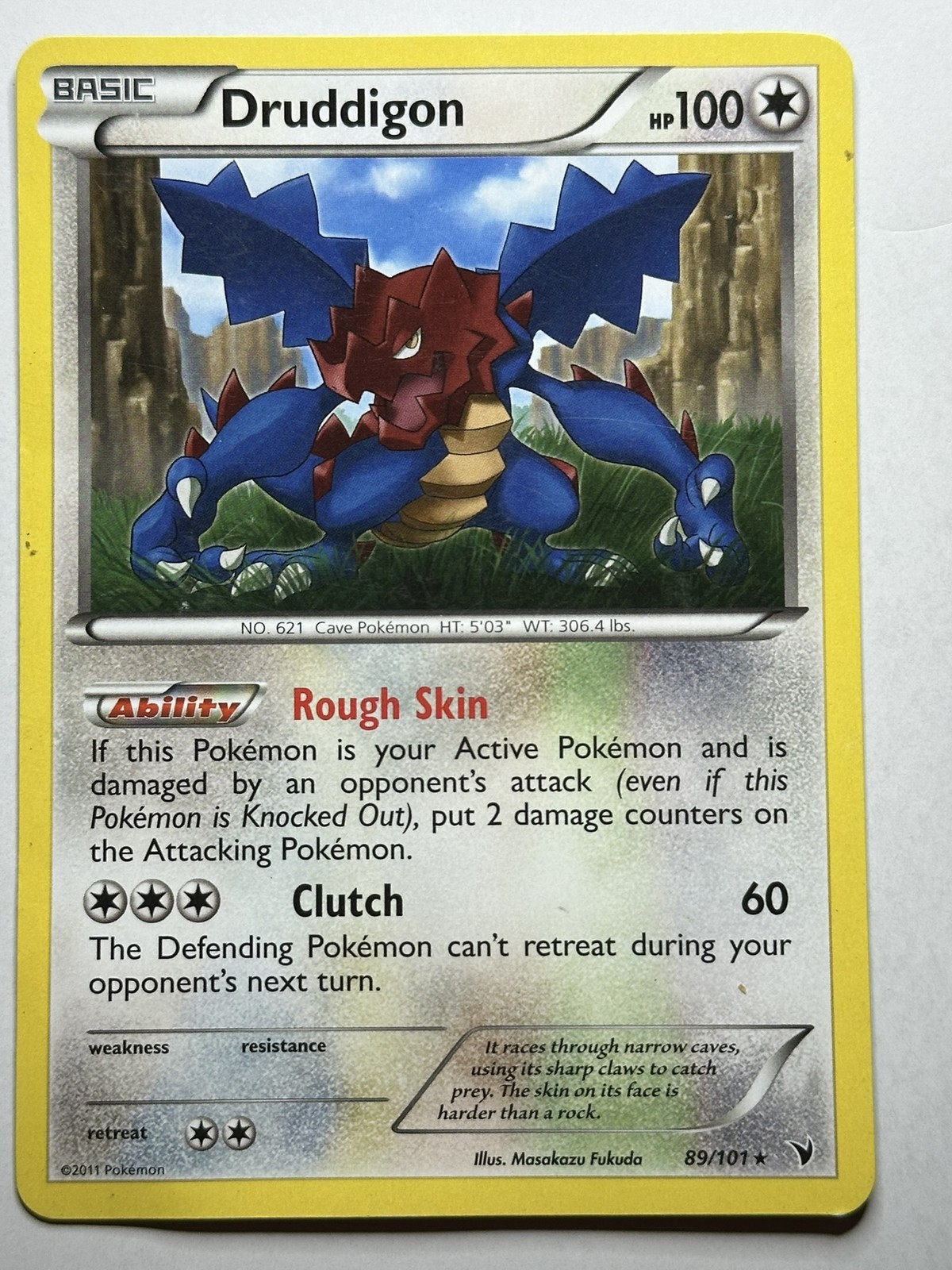 Druddigon Noble Victories 89/101 MP-HP Pokémon Card