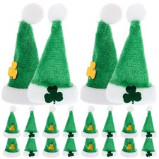 20 Pcs Shamrock Hat Miniatures Irish Festival Accessory Ornaments