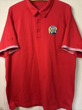 Under Armor XL Red RITZ Crackers Polo Shirt Tee Employee Rare