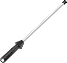 Total L.17.5-Inch/Rod L.12-Inch 3000-Grit Ceramic Sharpening Steel with Built