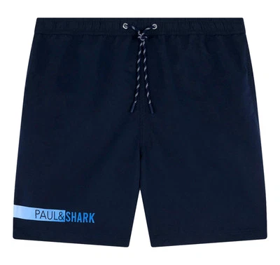 Paul Shark Maillot De Bain Avec Imprimé 25415004 Couleur Bleue - Photo 1/4