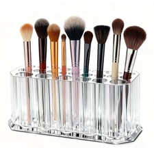 Clear Acrylic Lipstick Organizer Makeup Nail Brush 26 Spaces, 26 Slots