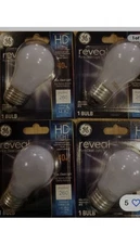 ***Lot of 4*** GE Reveal Bulb 40W HD + Light A15 Bulb 2650K 260Lumens Soft Light