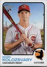 Mark Kolozsvary 2022 Topps Heritage Cincinnati Reds Rookie #511