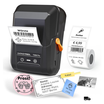SUPVAN T50M Bluetooth Label Printer 20-50mm Waterproof Portable