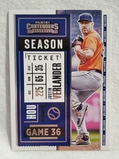 2020 Panini Contenders Justin Verlander #7 Houston Astros