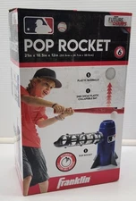 *D) Franklin Future Champs Kids Pop Rocket Baseball Pitching Machine Trainer