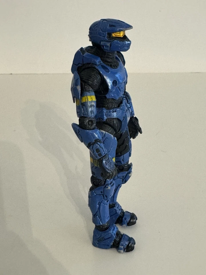 Figura McFarlane Halo 3 Serie 7 Azul Spartan Soldier Rogue Foto 3 de 4