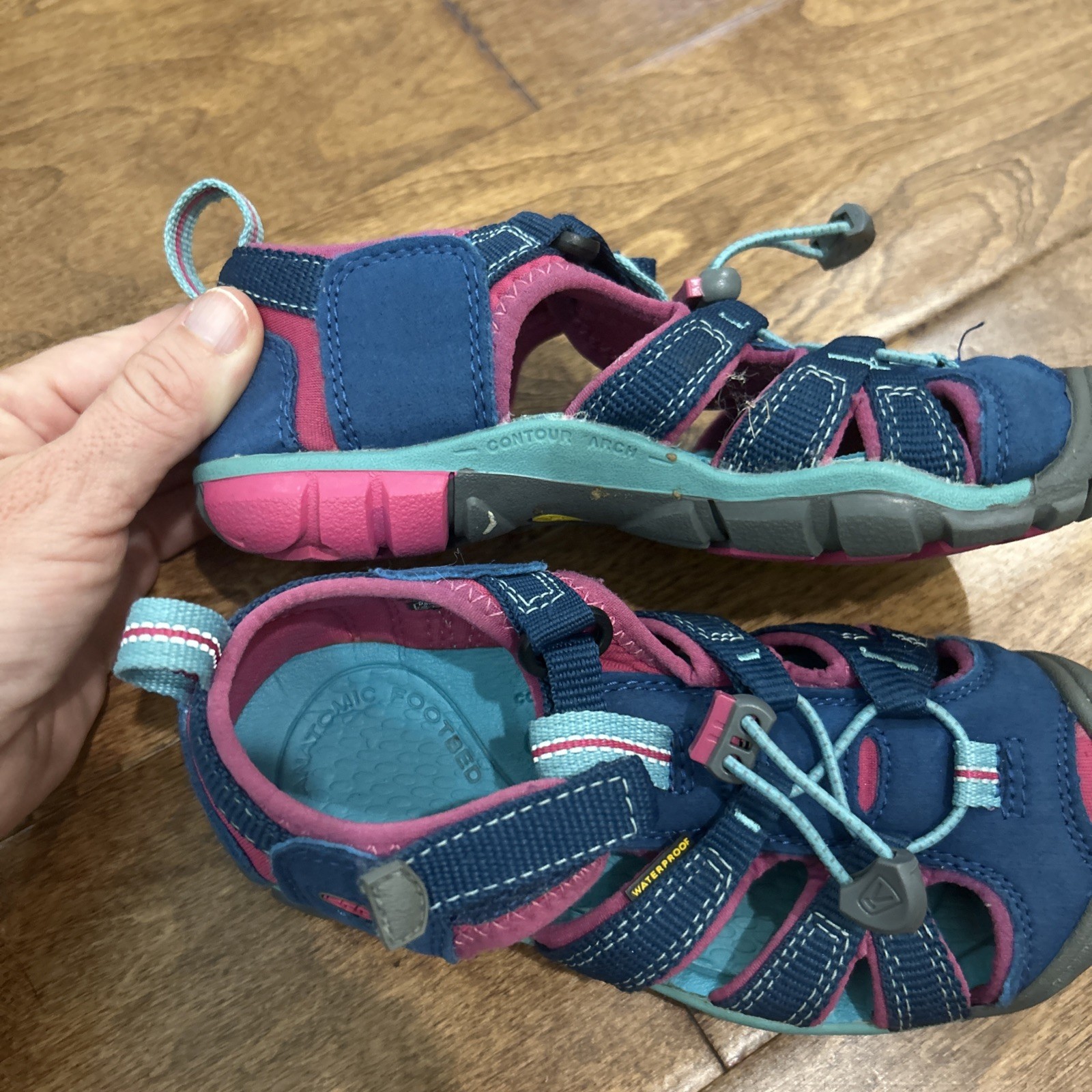 Keen Newport Sandali Scarpe Bambini 12 Blu Rosa Escursionismo Outdoor Impermeabili