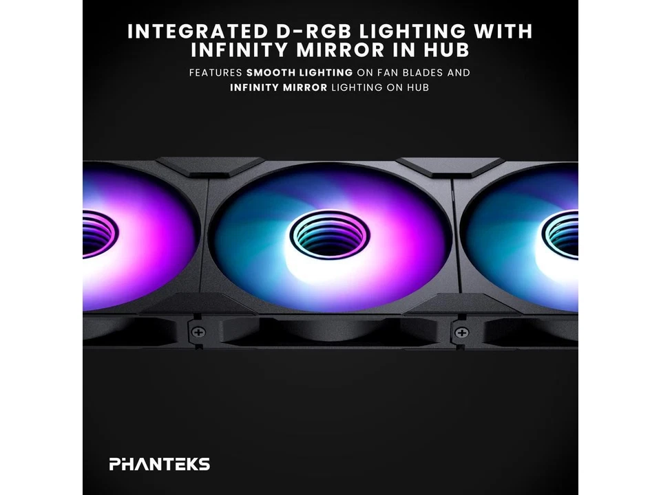 Phanteks M25-140 Gen2 Reversed Blade Triple Pack, 3x 140mm ARGB High Performance - Image 4 of 4