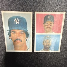 1981 SportFlics Boggs Carew Mattingly Hoyt Flanagan Quidry 2-Card Lot