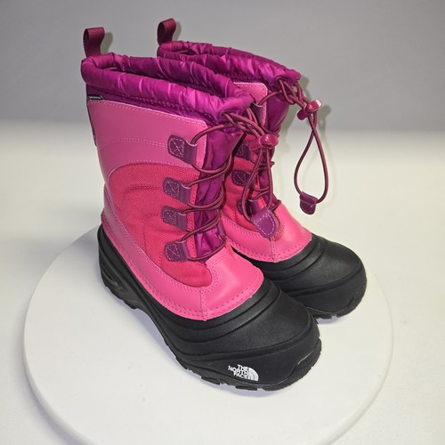 North Face Schneestiefel Jugend Mädchen 5 rosa Therma Filz plus isoliert Winter Regen - Bild 11 von 13