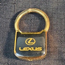 Vintage Lexus Keychain Gold Tone Vista Lexus Woodland Hills Ca Key Ring Fob