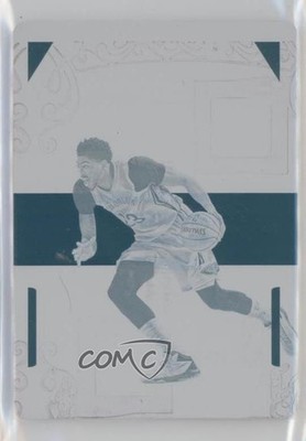 2015-16 National Treasures Signatures Printing Plate Cyan 1/1 Anthony Davis 0b9