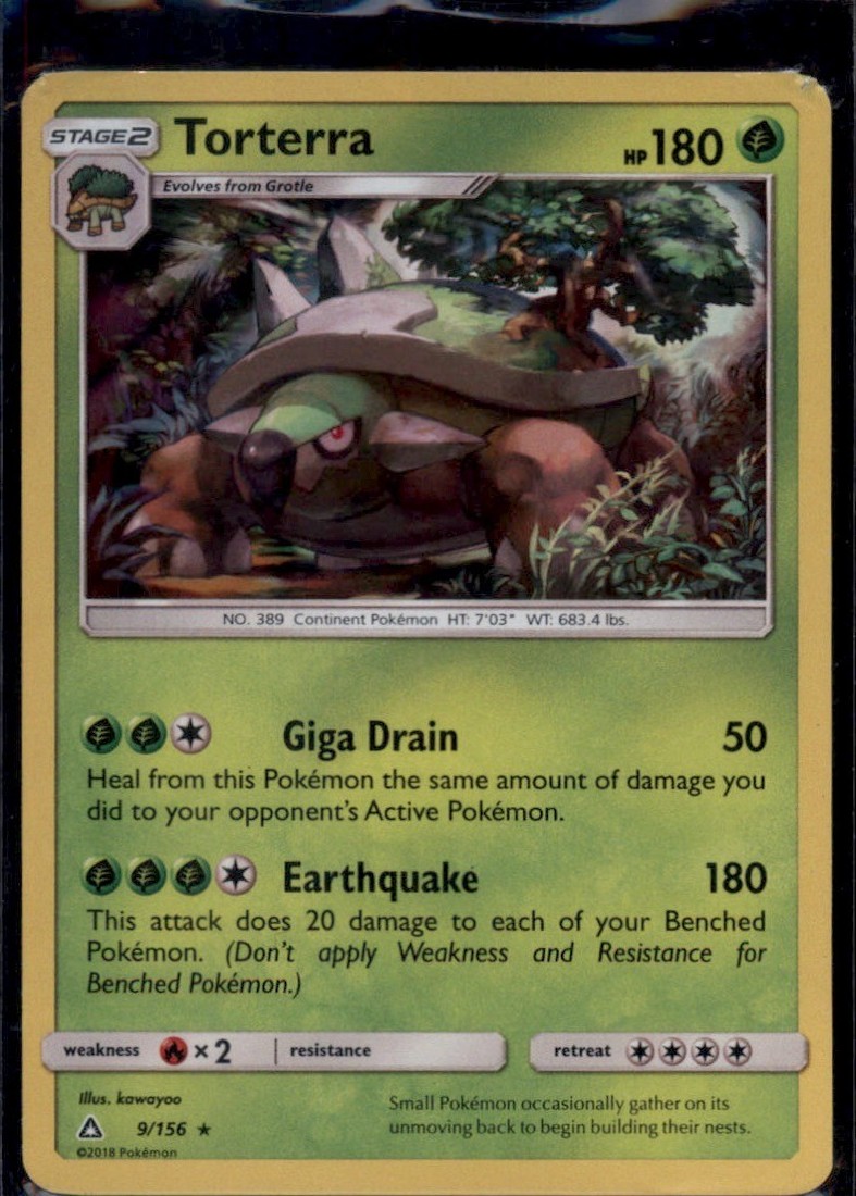 Torterra Holo Rare SM - Ultra Prism 9/156 NM