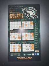 2011-12 QUAD CITY MALLARDS UHL HOCKEY STATIC CLING SCHEDULE