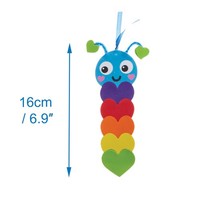 Lesezeichen Bastelset 8Er-Pack Regenbogen Herz FX455 Baker Ross FüR Kinder