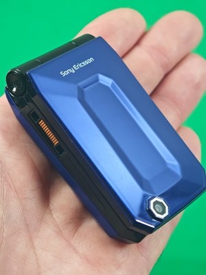 Sony Ericsson F100i Jalou Klapphandy Blau Vintage Handy Sammlerstück PIN braucht
