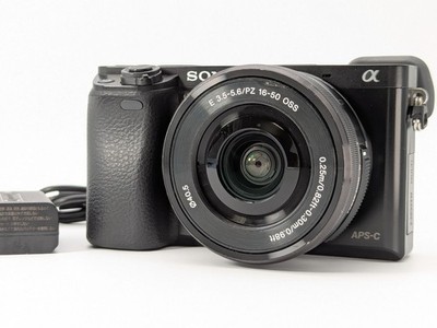 Sony Alpha A6000 24.3MP Kamera schwarz 16-50mm SELP1650 [N MINT 3279 Auslösun...