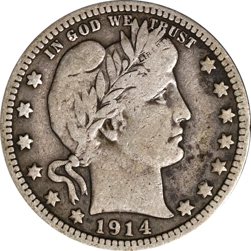 1914-P Barber Quarter