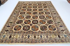 8 x 10 Fuß Ersari Beige Traditioneller Teppich Afghan Handgeknüpft Veg Dye...