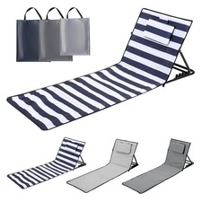Strandmatte Sonnenliege Campingliege Faltbar Verstellbar Mit Kissen StrandLiege