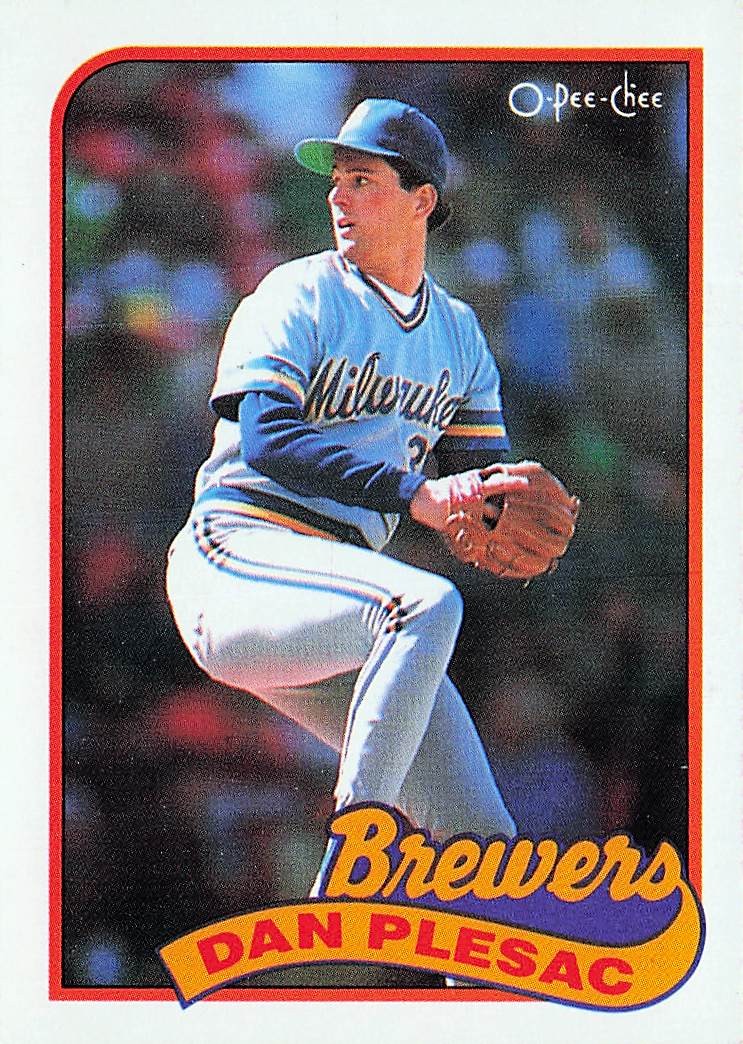 1989 O-Pee-Chee #167 Dan Plesac - Milwaukee Brewers