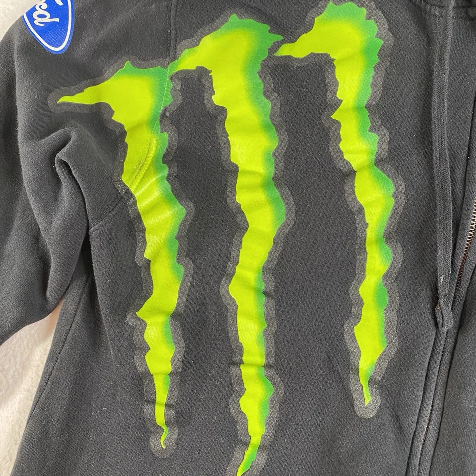 Sudadera con capucha DC Monster X Motorsport Ken Block para hombre talla XXL cremallera completa 43 Ford Racing - Imagen 3 de 4