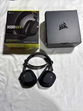 Corsair HS80 RGB Wireless Black Headband Headset for Gaming - Read