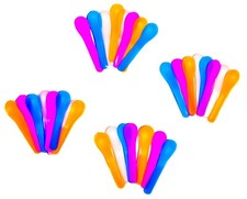 50 Colorful Party Spoons - Orange, Blue, Fuchsia, Pink COLOR CHANGING 5" Spoons