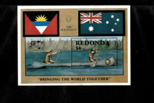 Redonda 1987 - Boy Scouts - Souvenir Stamp Sheet - Scott #1057 - MNH