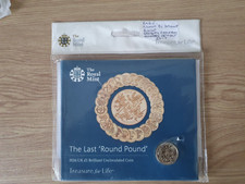 2016 The Last round £1 coin, and the Designer,  Bishop Gregory Cameron.   .