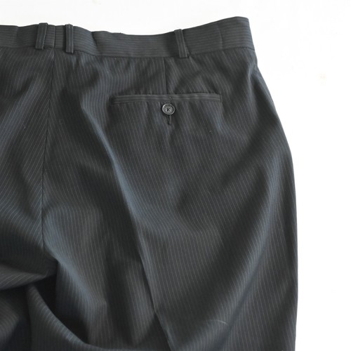 Kenneth Cole Reaction 46L 38x32 Black Stripe 2 Piece Mens Jacket Pants Suit - Picture 23 of 24