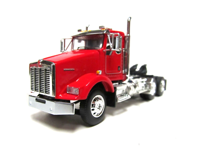 DCP / FIRST GEAR 1/64 SCALE T-800 KENWORTH DAY CAB RED & CHROME