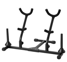SOPORTE SAXOFÓN DOBLE + CLAVIJAS DE FLAUTA Y CLARINETE JAMSTANDS - ¡NUEVO! JS-DS100