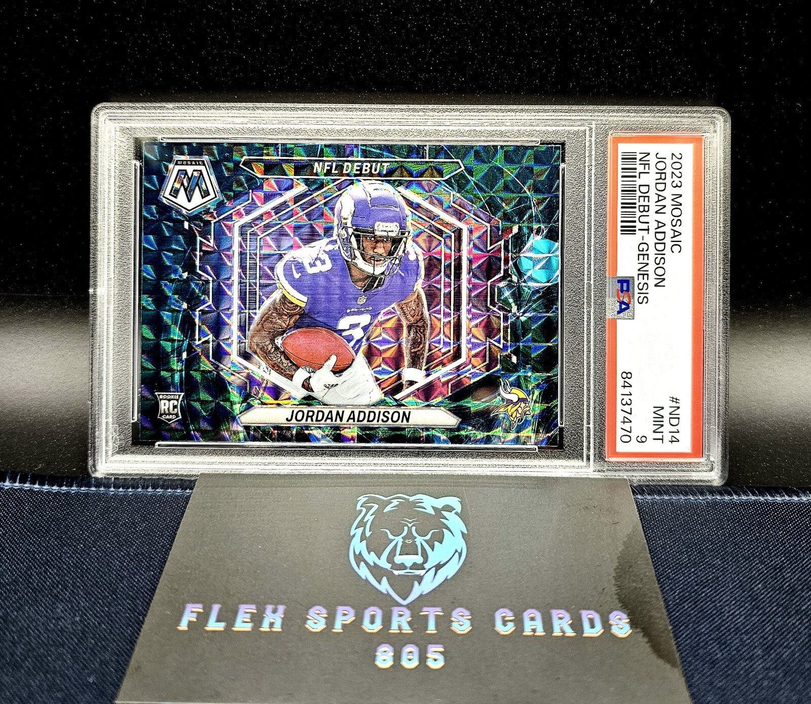 2023 Mosaic Jordan Addison NFL Debut Genesis PSA 9 POP 1 Rookie Card 🔥🧨🔥