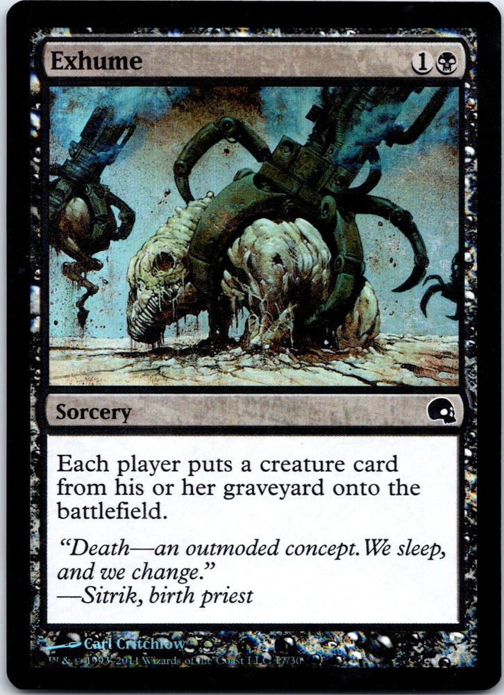 MTG Magic the Gathering Exhume 17/30 PDS Graveborn FOIL LP