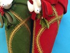Two Vintage Victorian style Velvet 8" Cornucopia Cones gold braid doves — photo 6