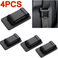 4Pcs Universal Black Car Seat Belt Stabilizer Limiter Auto Interior Accessories