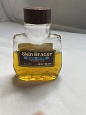 Vtg Mennen Skin Bracer Cool Spice After Shave 5 Oz Glass Bottle Approx 60% Full