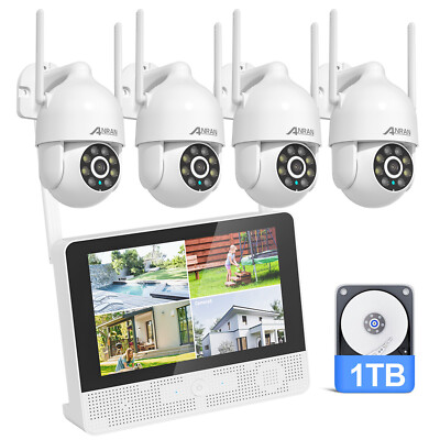 ANRAN 8CH NVR 5MP Wifi Outdoor Security Camera System Wireless 2TB Night Vision
